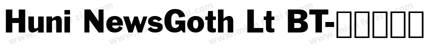 Huni NewsGoth Lt BT字体转换